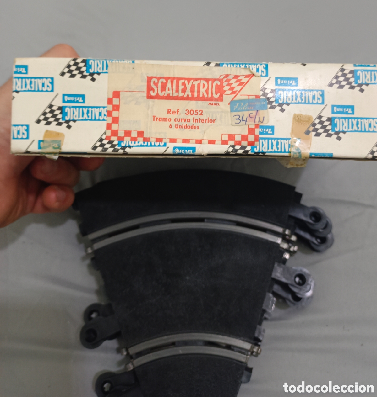 Scalextric: Caja 6 tramos curva interior ref 3052 scalextric exin quesitos - Foto 2