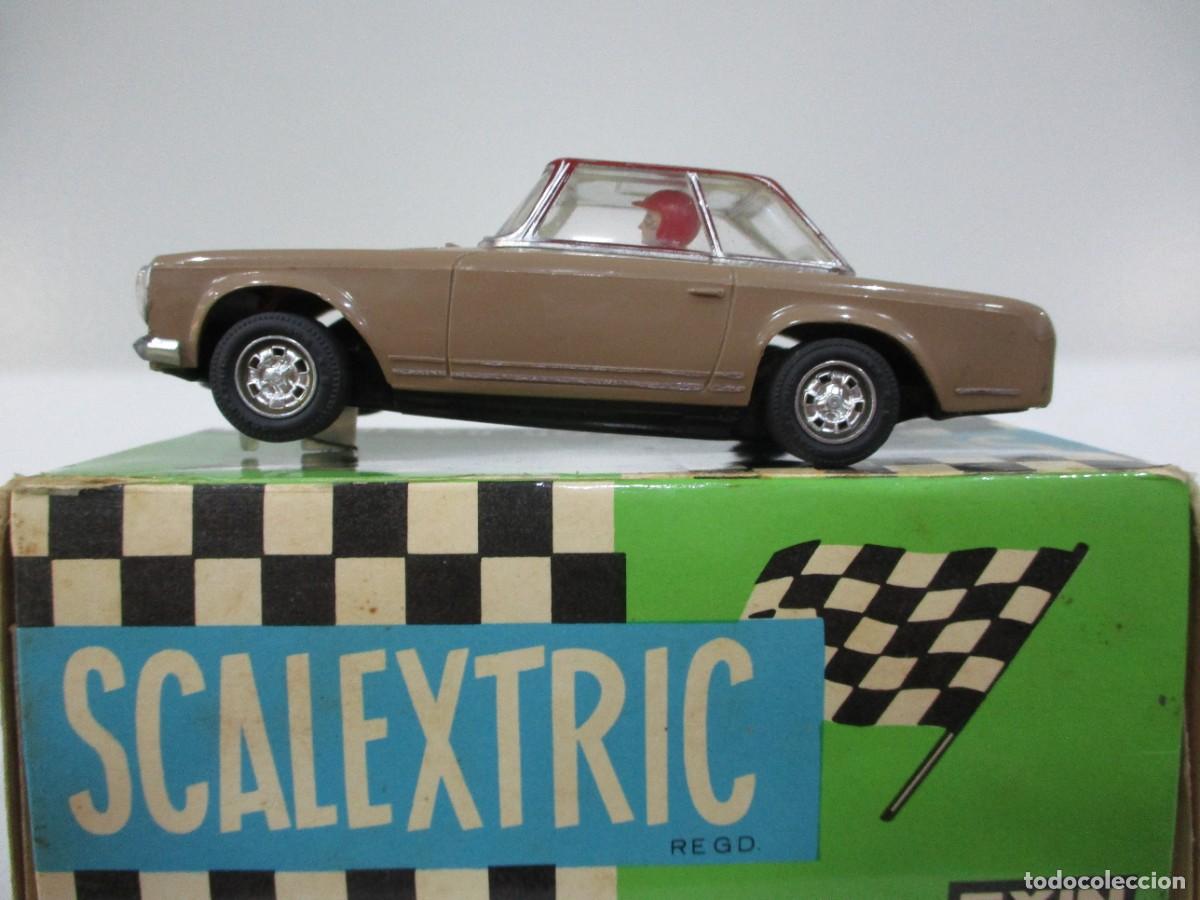 Scalextric: COCHE SCALEXTRIC EXIN - MERCEDES 250 SL - MARRON CAPOTA BURDEOS - MADE IN SPAIN - REF C 32