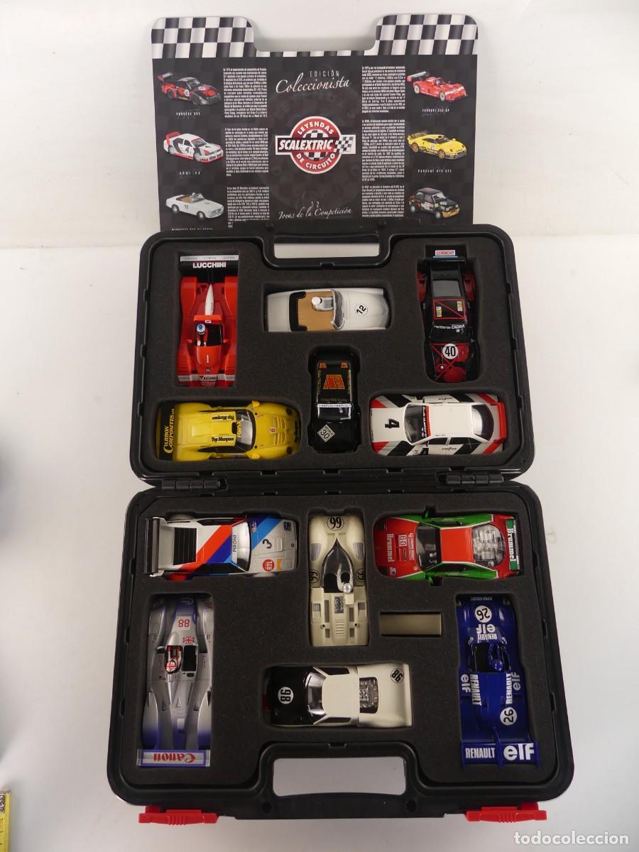 Scalextric: MALETIN CON 12 COCHES SCALEXTRIC - LEYENDAS DE CIRCUITO EDICION COLECCIONISTA