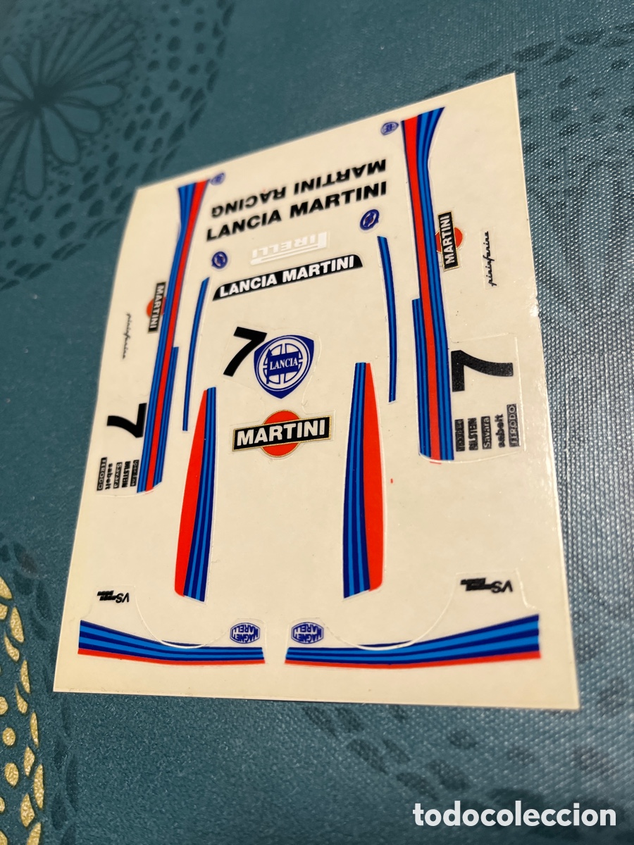 Scalextric: Adhesivos Troquelados de Lancia 037 martini de Scalextric Exin