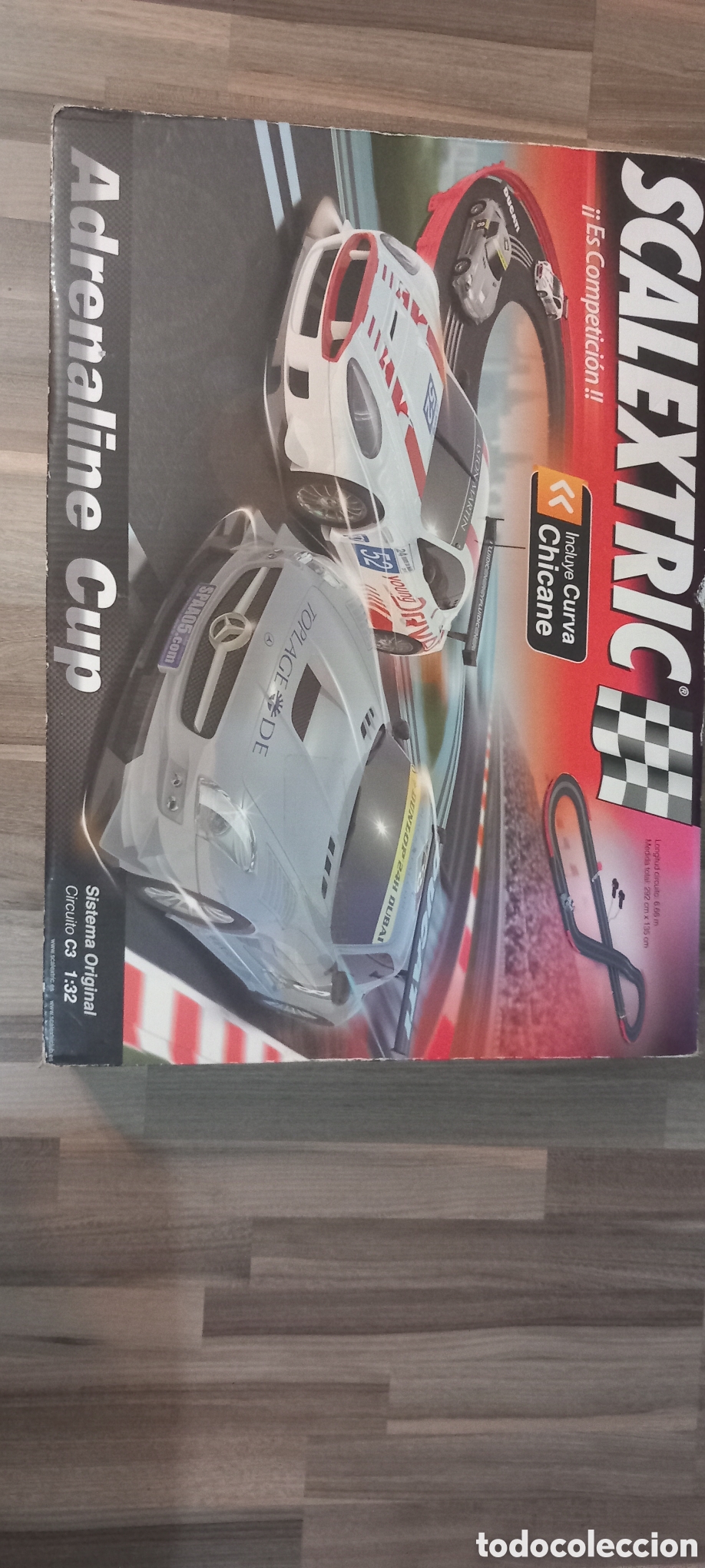 Scalextric: Circuito adrenaline cup con curva chicane