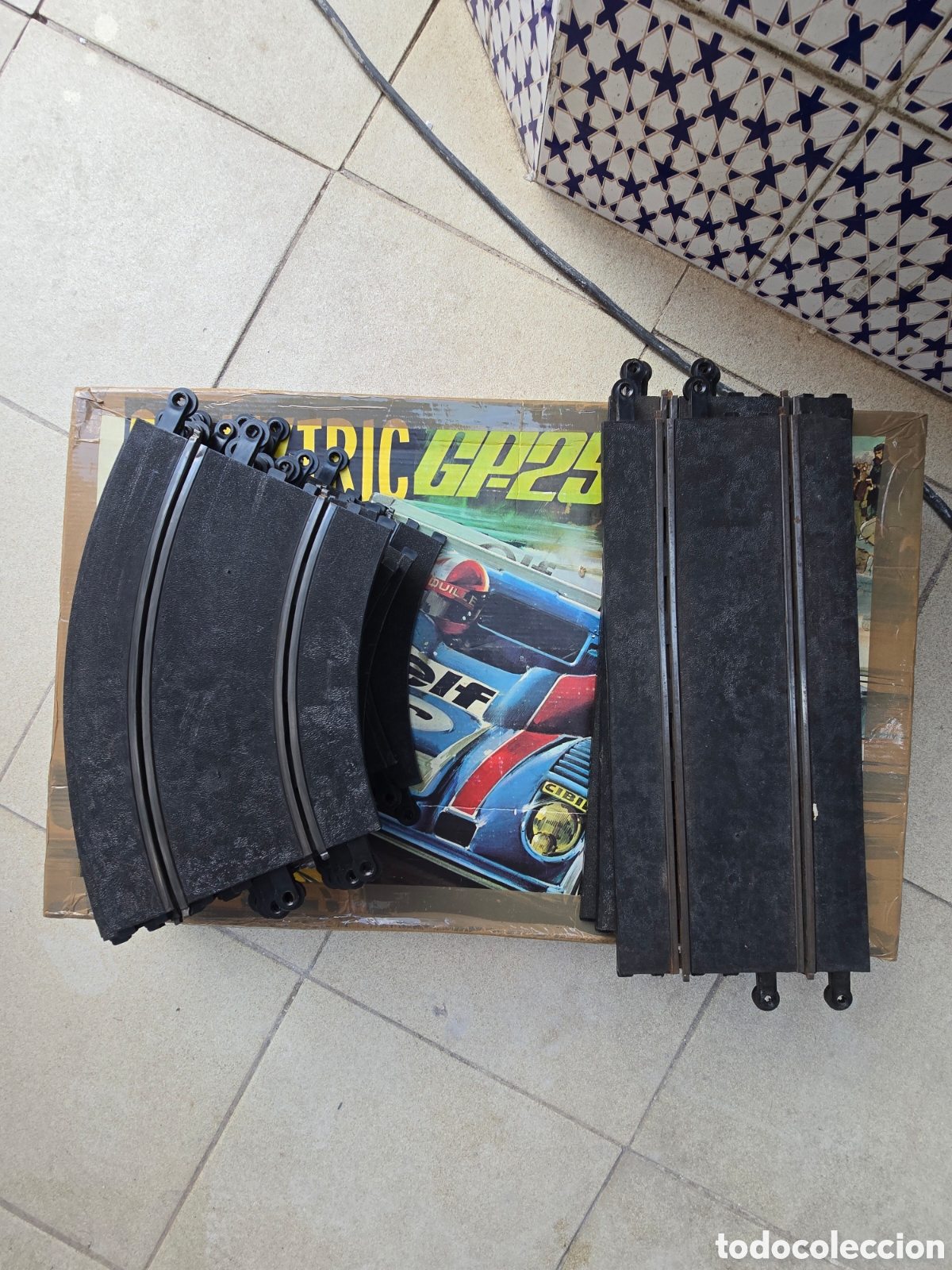 Scalextric: Lote Scalextric Exin: 10 curvas y 3 rectas