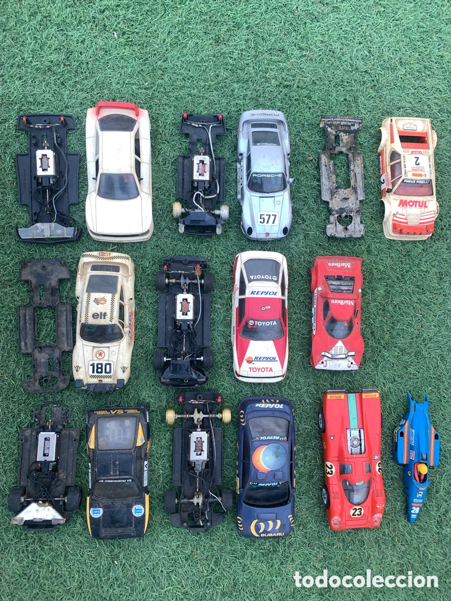 Scalextric: Lote Scalextric EXIN desguace piezas ( Porsche, BMW , Lancia , Audi)