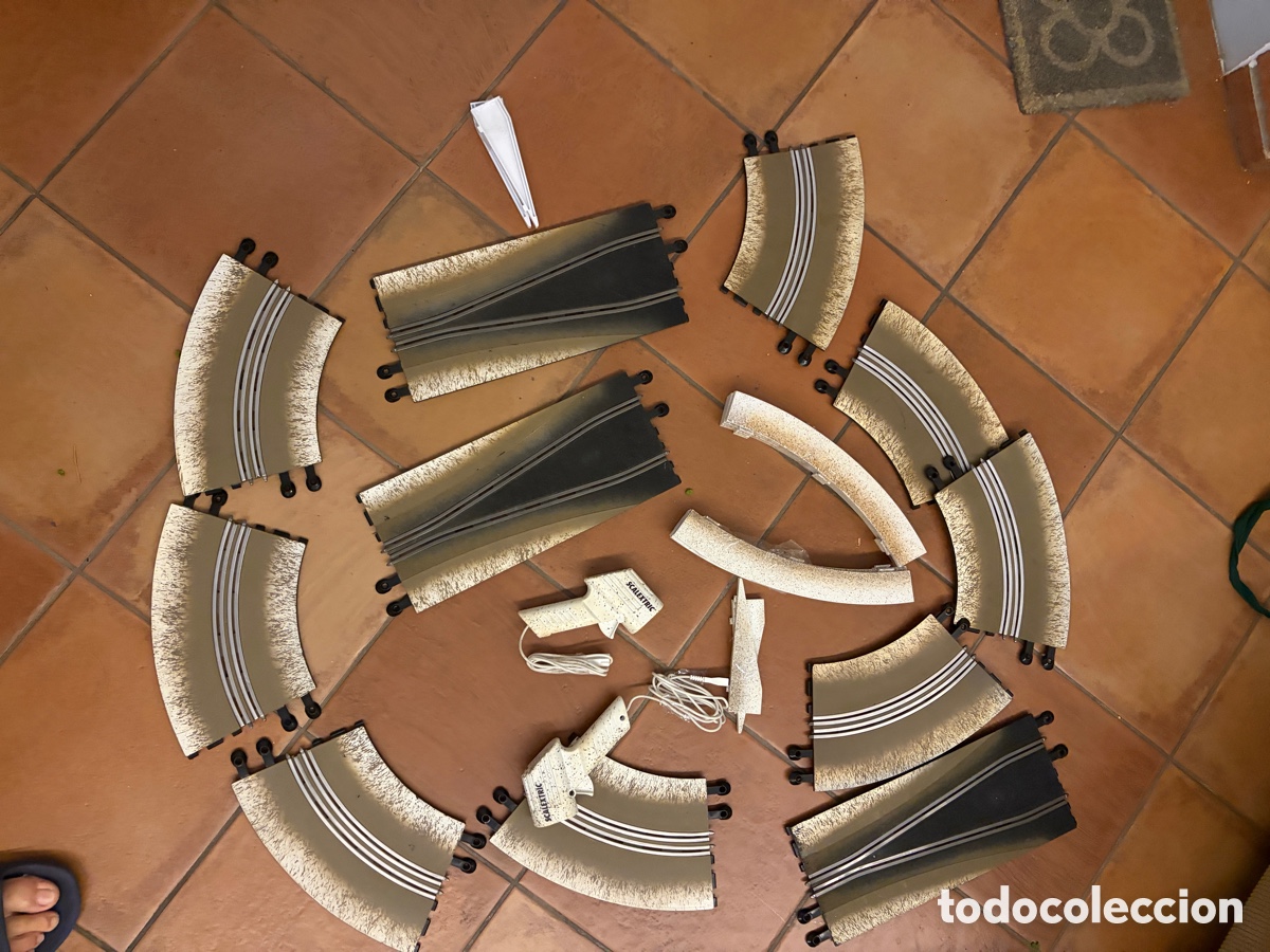 Scalextric: Lote pistas mandos chicane curva efecto barro scalextric muchas pistas Exin