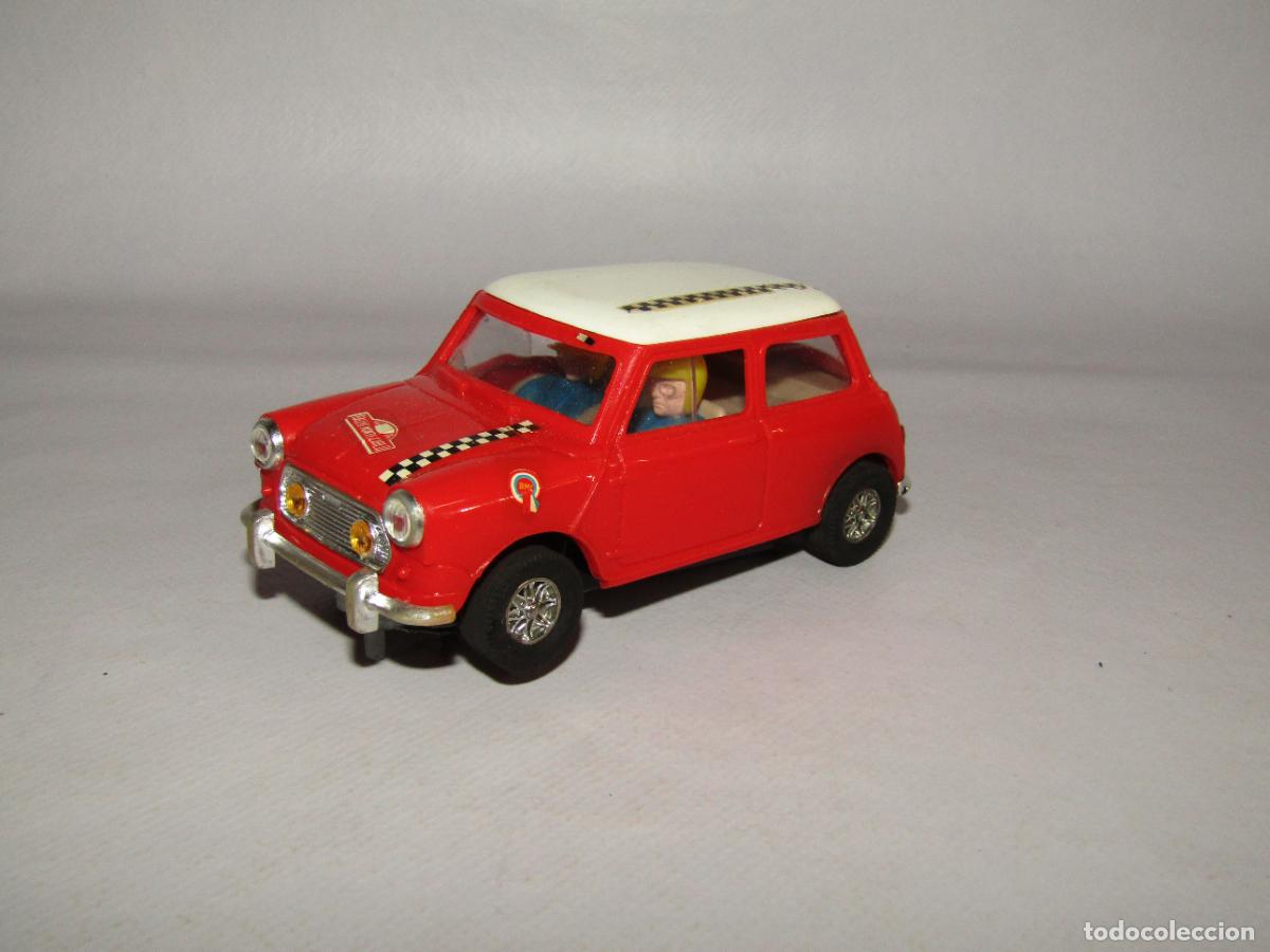 Scalextric: Antiguo MINI COOPER Rojo Claro Ref. C-45 de SCALEXTRIC EXIN - A&ntilde;o 1970