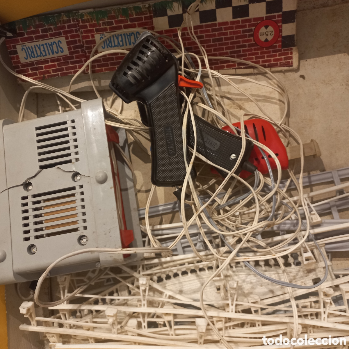 Scalextric: SCALEXTRIC TC 600D, DOCUMENTACION, COCHE, ACCESORIOS Y TRANSFORMADOR - Foto 3