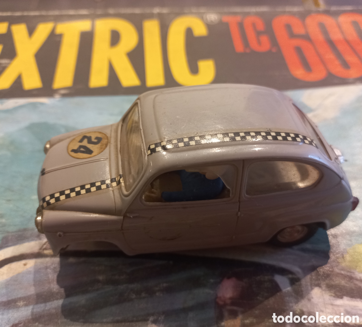 Scalextric: SCALEXTRIC TC 600D, DOCUMENTACION, COCHE, ACCESORIOS Y TRANSFORMADOR - Foto 1