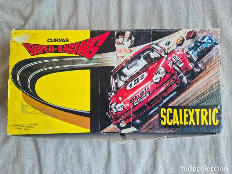 Scalextric: Scalextric - Pack curvas Super-Racing con caja original vintage