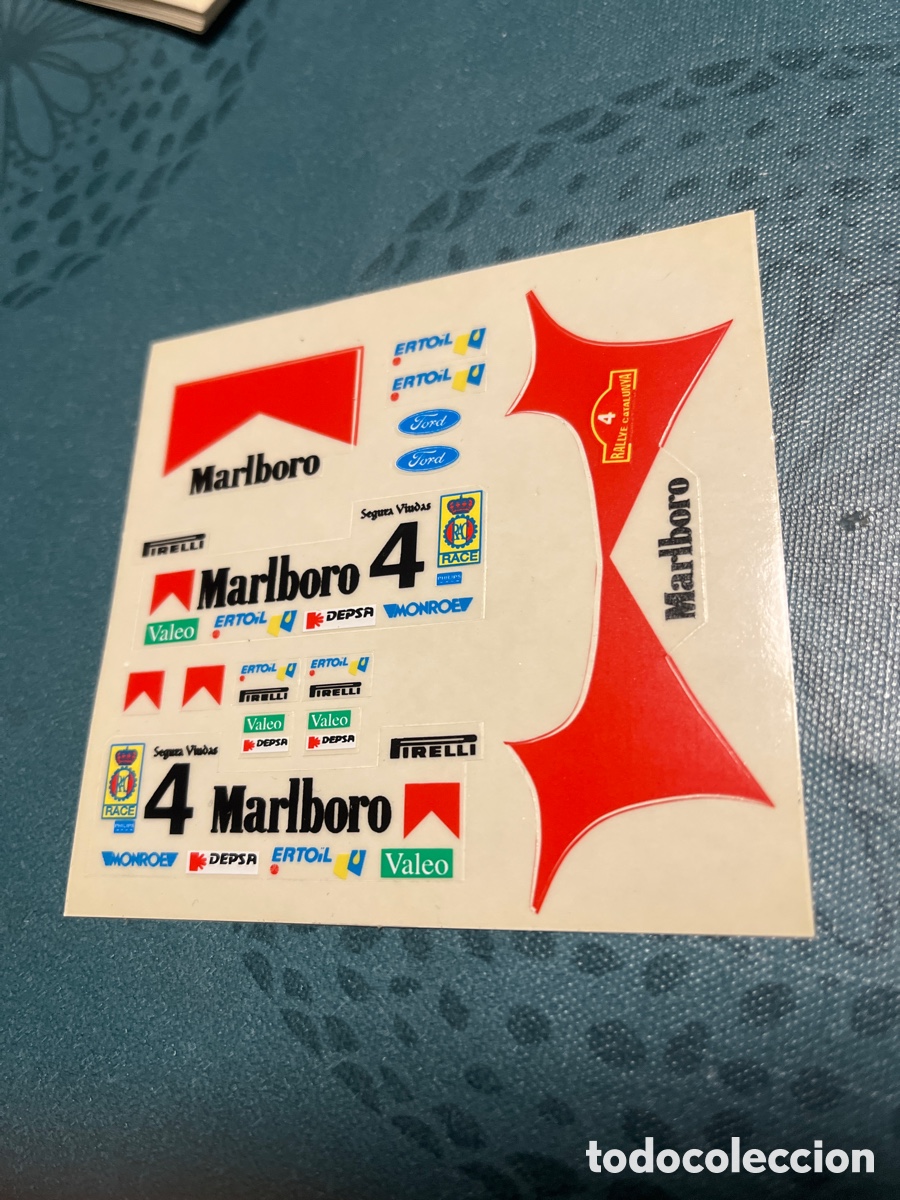 Scalextric: Adhesivos Troquelados Ford RS 200 Marlboro Scalextric