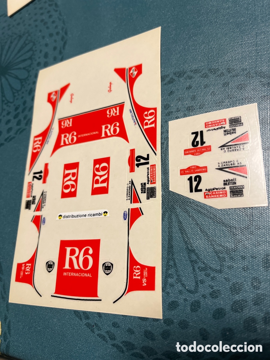 Scalextric: Adhesivos Troquelados Lancia 037 R6 de Scalextric Exin