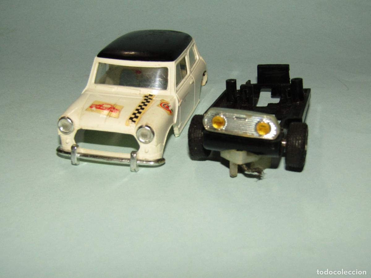 Scalextric: Antiguo Chasis y Carrocer&iacute;a del MINI COOPER Ref. C-45 de SCALEXTRIC EXIN - Foto 2