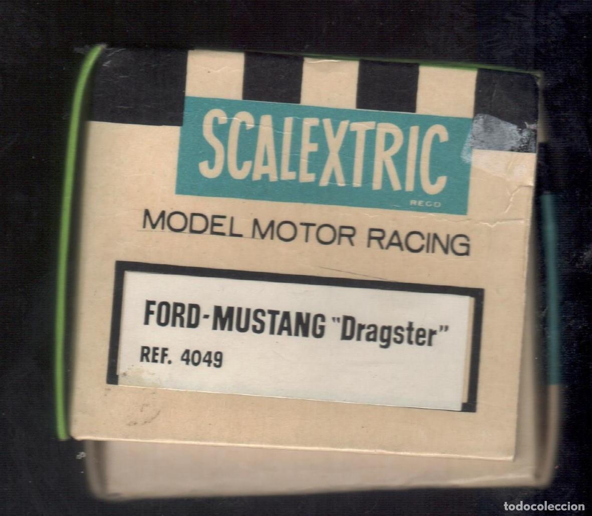 Scalextric: SCALEXTRIC caja vacia de Ford-Mustang Dragster Muy bien conservada