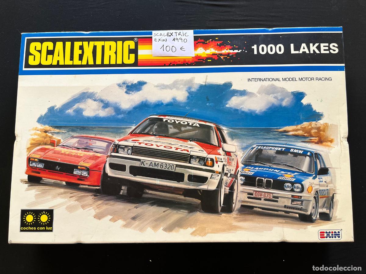 Scalextric: SCALEXTRIC 1000 LAKES / LAGOS. EXIN. CAJA ORIGINAL. TRANSFORMADOR, 2 COCHES Y CIRCUITO.