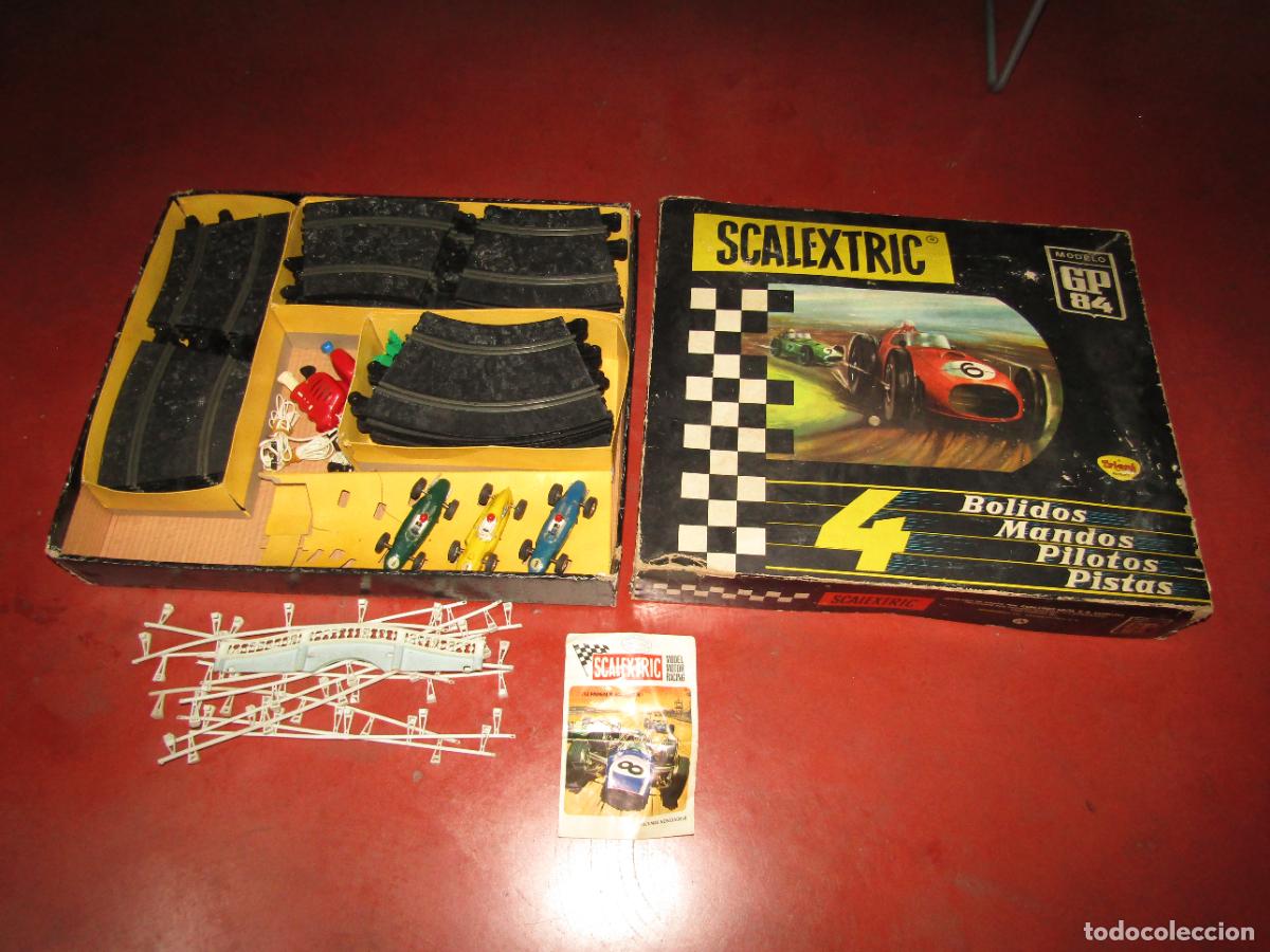 Scalextric: Antigua Caja Circuito GP-84 de SCALEXTRIC EXIN - A&ntilde;os 1960-70s.