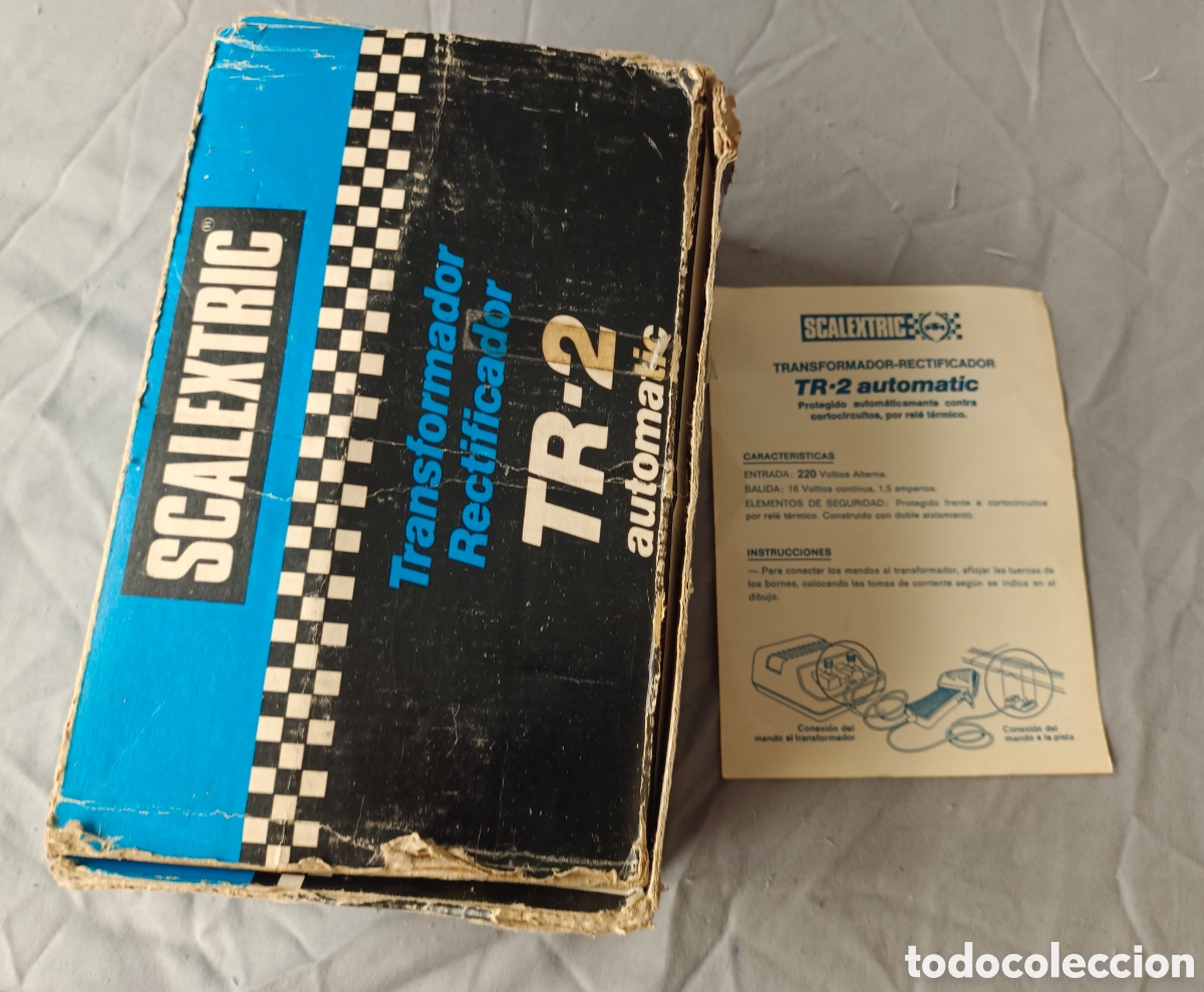 Scalextric: Caja y instrucciones transformador TR2 scalextric exin