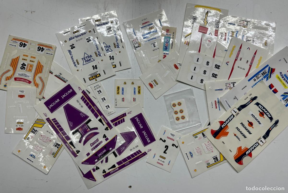 Scalextric: Adhesivos originales Exin scx slot