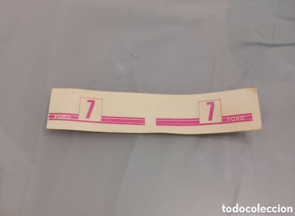 Scalextric: Pegatinas laterales Ford GT scalextric exin