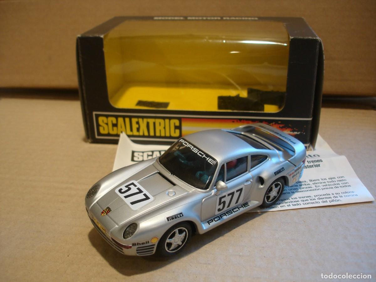 Scalextric: EXIN PORSCHE 959 PLATA REF 8330 CON CAJA E INSTRUCCIONES ORIGINALES