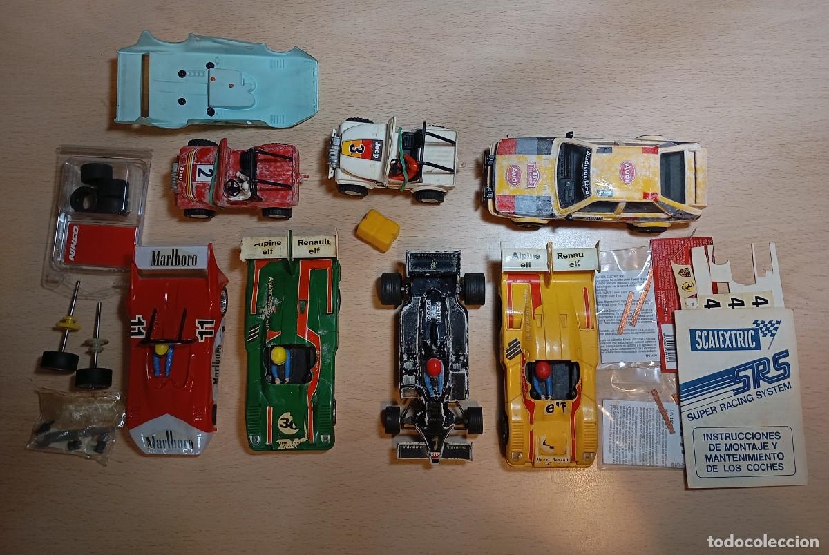 Scalextric: Scalextric Lote 7 coches y repuestos