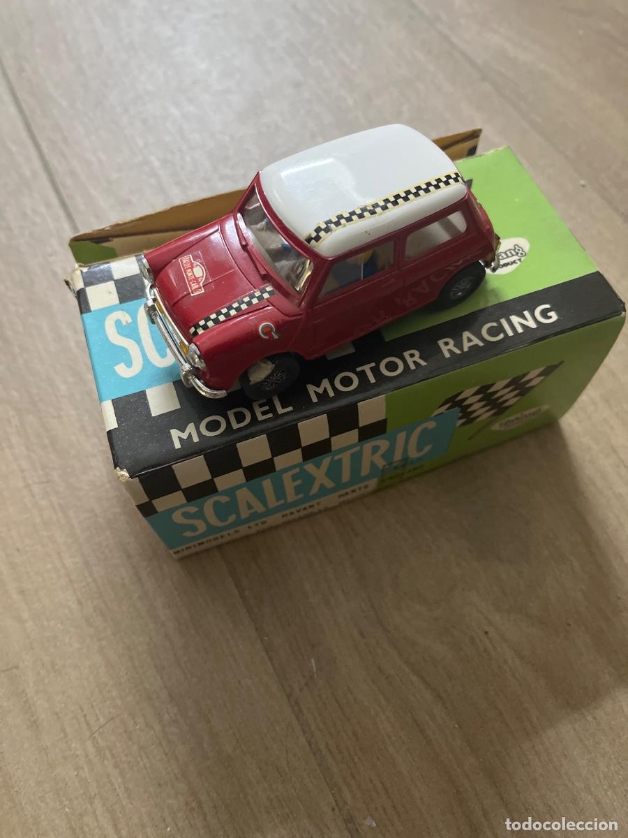 Scalextric: Scalextrix Exin Sigma 1973+Triang Mini Cooper C-45 verde 1970 + caja cuna amarilla original