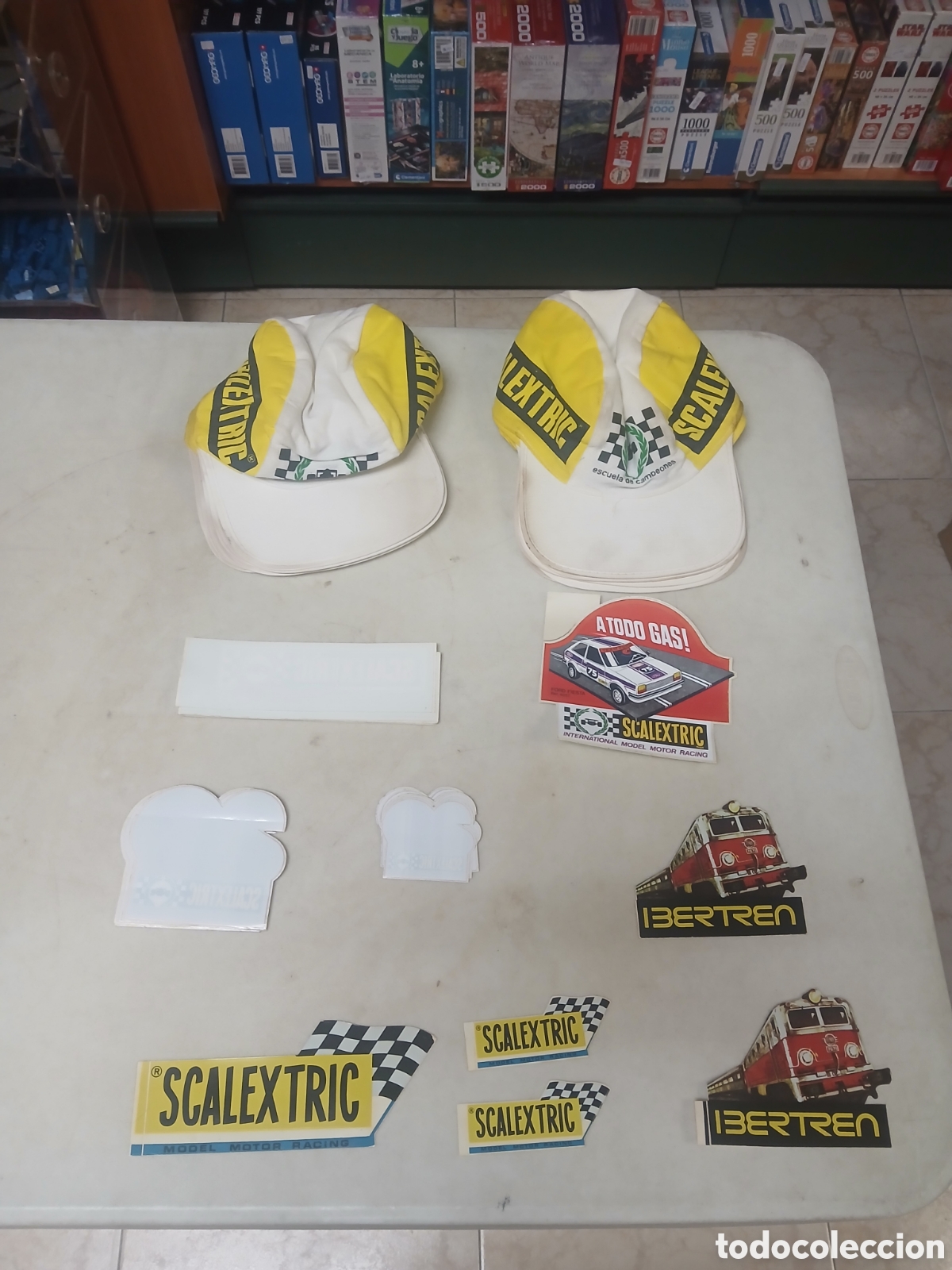 Scalextric: Gran lote de productos merchandising scalextric exin a&ntilde;os 80 nuevo