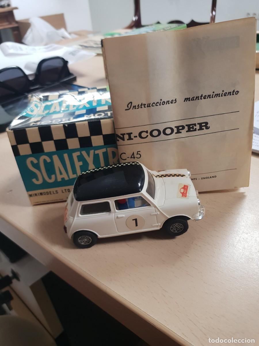 Scalextric: Coche scalextric Mini Cooper ref c- 45 original blanco - Foto 1