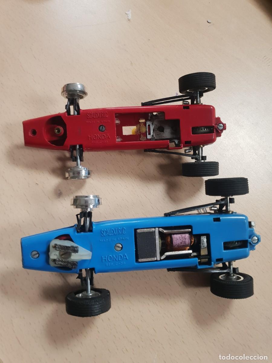 Scalextric: 2 Coches scalextric honda ref C-36 rojo azul - Foto 2