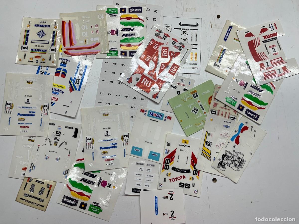 Scalextric: Lote variado adhesivos Exin originales - Foto 1