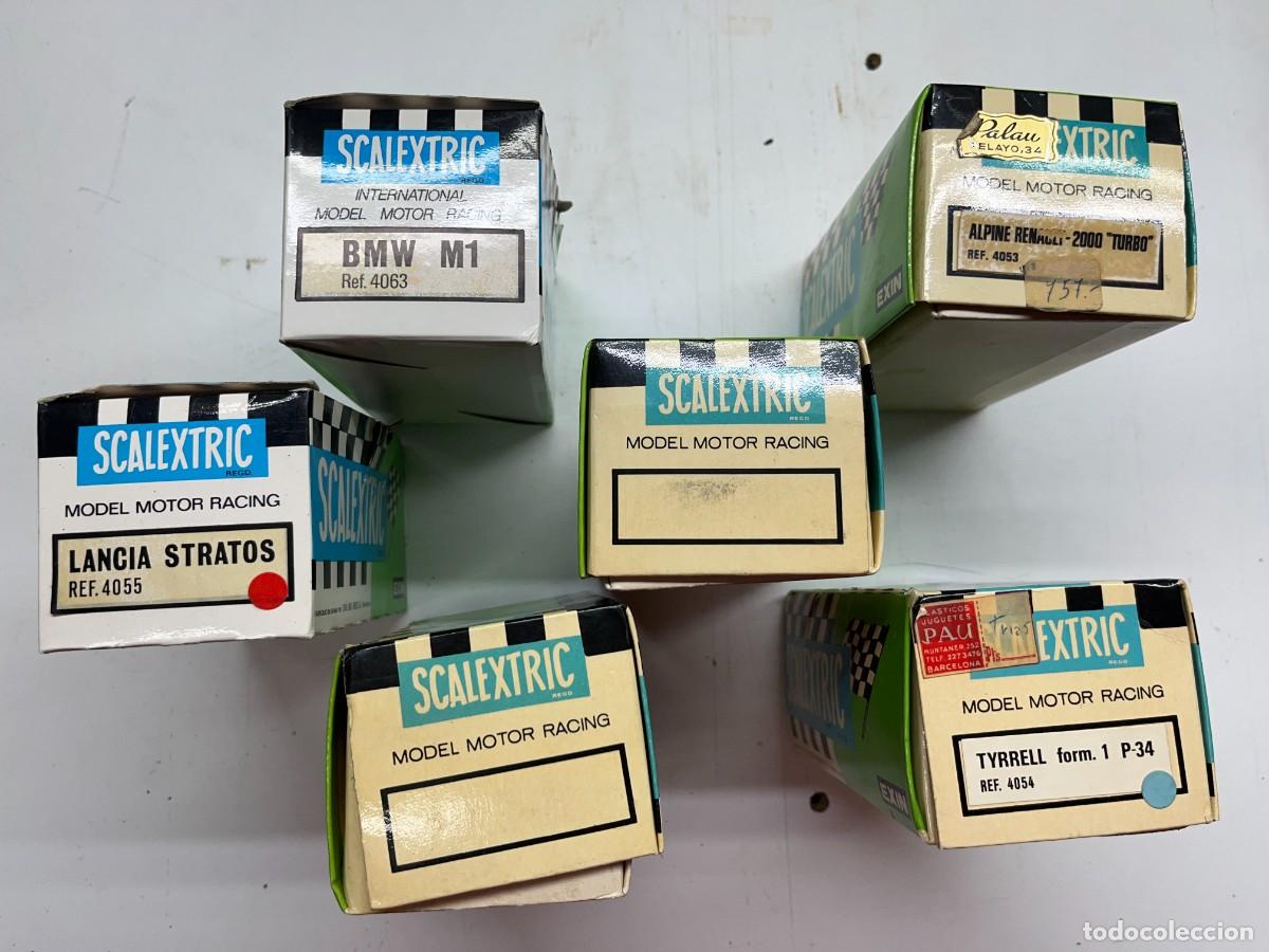 Scalextric: Lote cajas de coches todas originales de Exin.