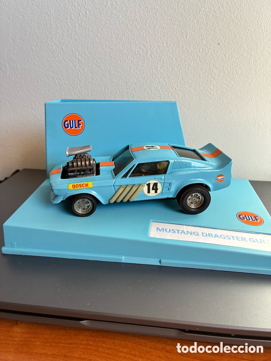 Scalextric: Mustang dragster Gulf transformaci&oacute;n - Foto 1