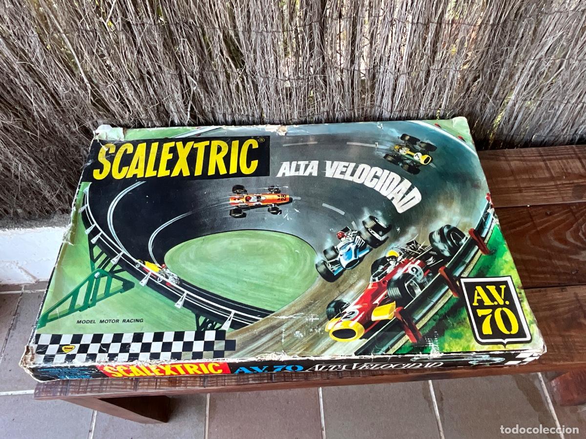 Scalextric: SCALEXTRIC CIRCUITO GT A V 70 ALTA VELOCIDAD - CAJA SIN COCHES-ESTA CON USO Y FALTAS - MIRAR FOTOS