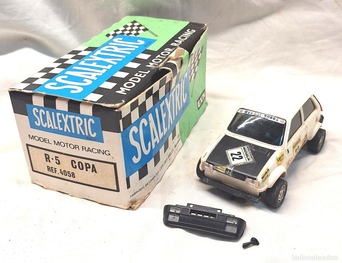 Scalextric: Renault 5 Copa Turbo Blanco de Exin Ref 4058