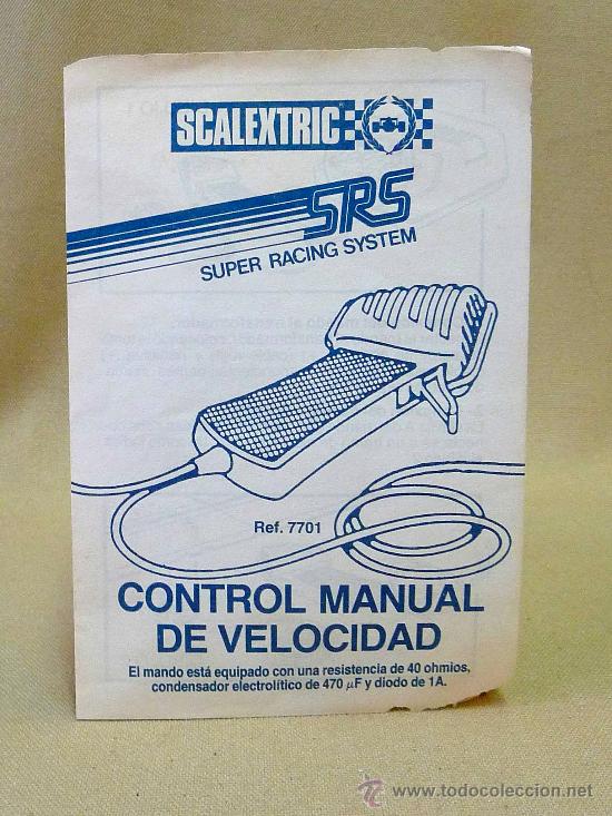 Scalextric: CATALOGO, SCALEXTRIC, CONTROL MANUAL DE VELOCIDAD, REF 7701 - Foto 1