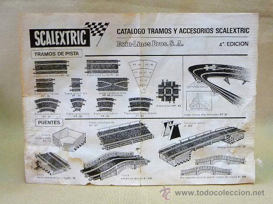 Scalextric: CATALOGO DE TRAMOS Y ACCESORIOS, SCALEXTRIC, 4&ordm; EDICION - Foto 1