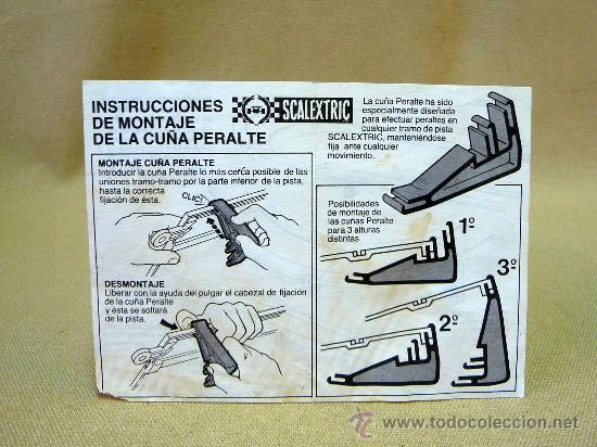 Scalextric: INSTRUCCIONES DE MONTAJE DE LA CU&Ntilde;A PERALTE, SCALEXTRIC - Foto 1