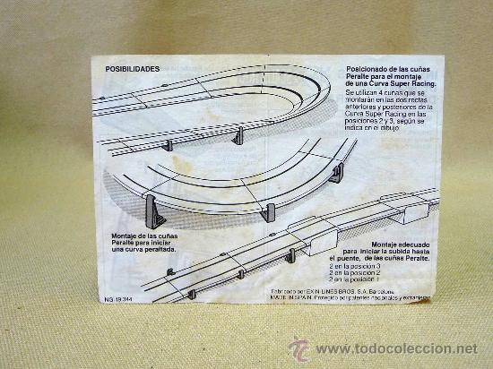 Scalextric: INSTRUCCIONES DE MONTAJE DE LA CU&Ntilde;A PERALTE, SCALEXTRIC - Foto 2