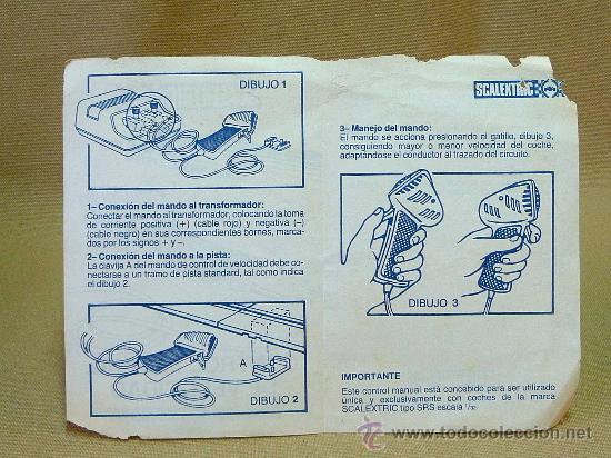 Scalextric: CATALOGO, SCALEXTRIC, CONTROL MANUAL DE VELOCIDAD, REF 7701 - Foto 2