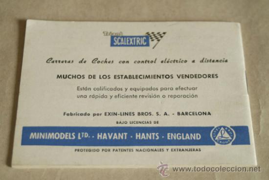 Scalextric: Manual de Instrucciones y Reglamento. Scalextric. - Foto 2