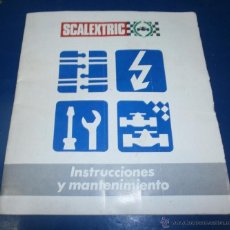 Scalextric: INSTRUCCIONES Y MANTENIMIENTO