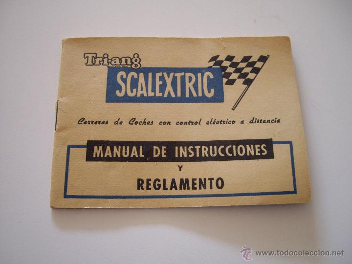 Scalextric: MANUAL DE INSTRUCCIONES Y REGLAMENTO DE SCALEXTRIC - Foto 1