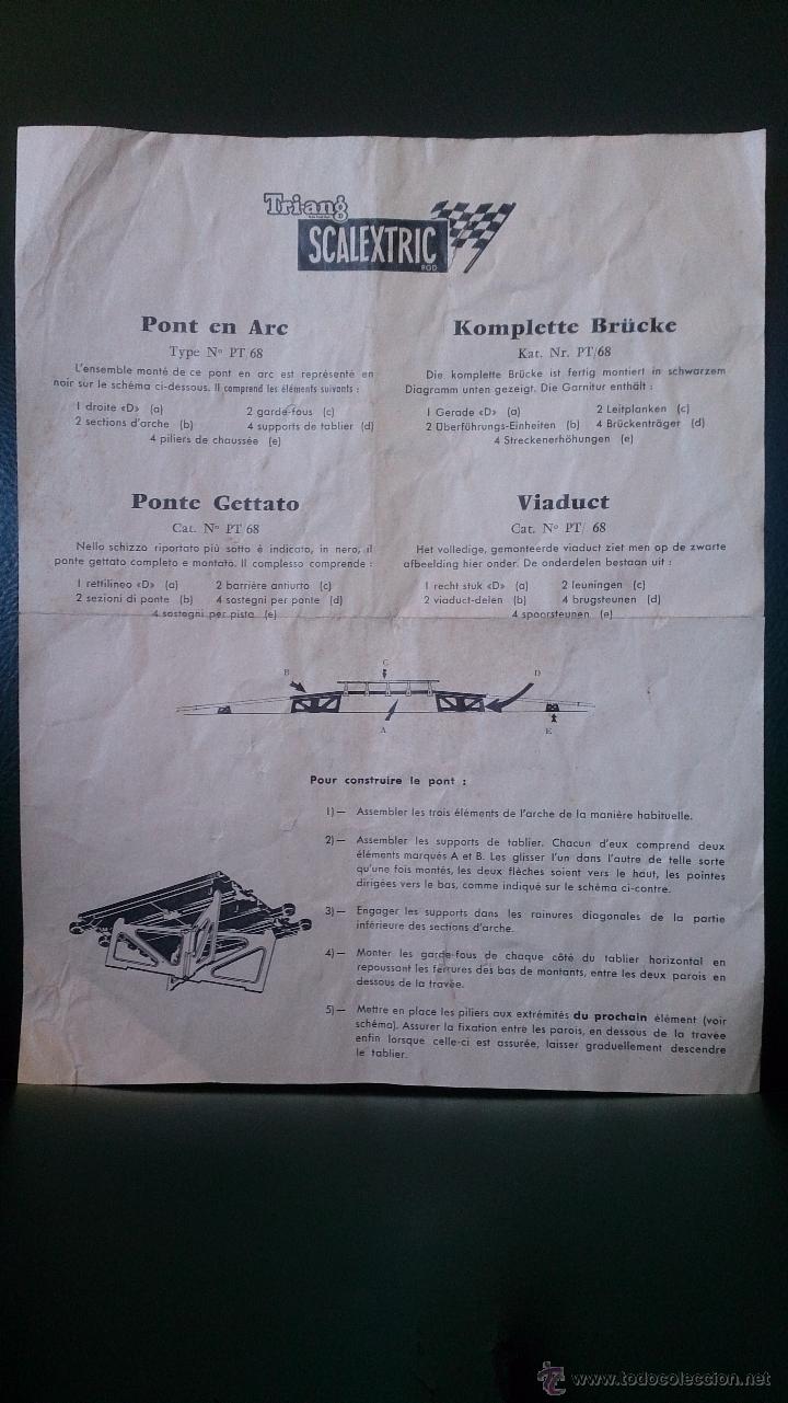 Scalextric: INSTRUCCIONES SCALEXTRIC PUENTE - Foto 1