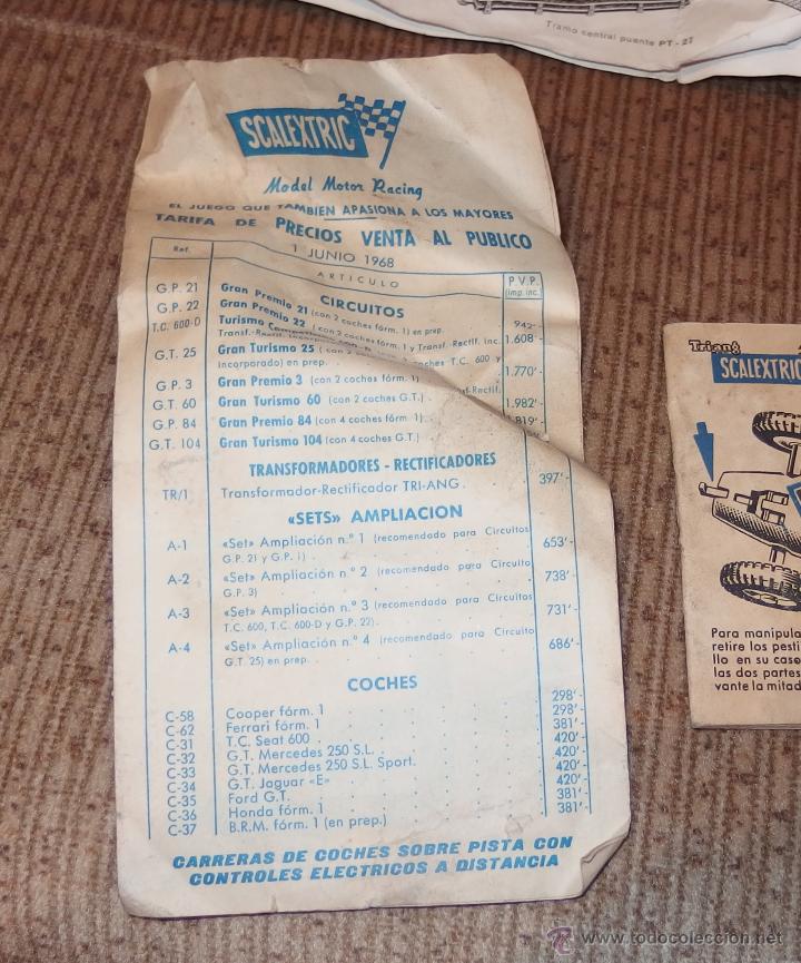 Scalextric: INSTRUCCIONES DE SCALEXTRIC,A&Ntilde;OS &Oacute; 70 - Foto 2