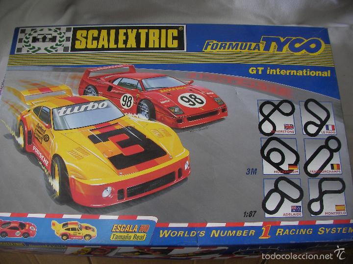 Scalextric: ANTIGUO CIRCUITO SCALEXTRIC CON COCHES - Foto 1