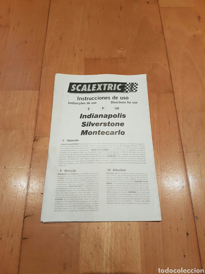 Scalextric: Scalextric Tecnitoys Instrucciones Uso - Foto 1