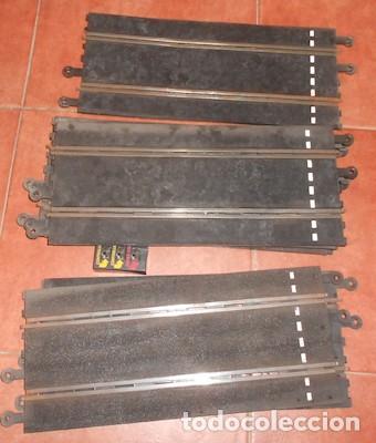 Scalextric: LOTE DE 6 RECTAS CON SALIDA Y 1 CON CONTROLADORES SCALEXTRIC - Foto 1