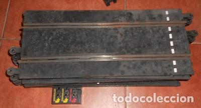 Scalextric: LOTE DE 6 RECTAS CON SALIDA Y 1 CON CONTROLADORES SCALEXTRIC - Foto 2