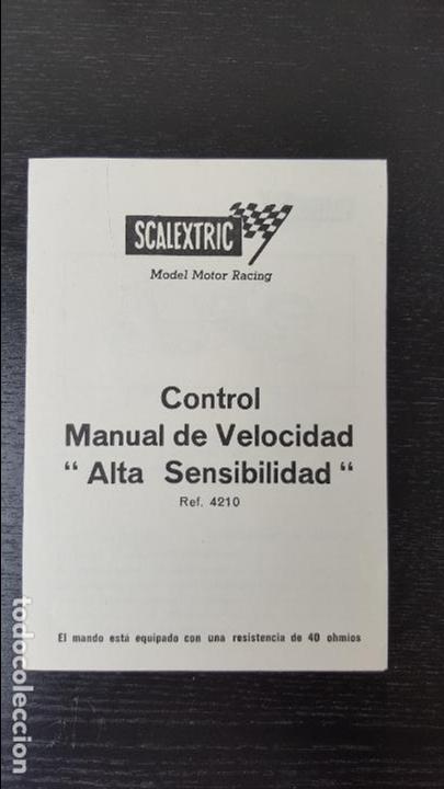 Scalextric: SCALEXTRIC CONTROL MANUAL DE VELOCIDAD - Foto 1