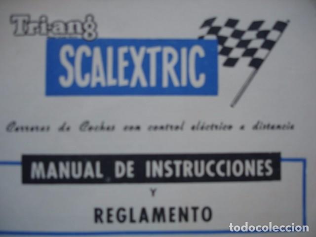 Scalextric: MANUAL INSTRUCIONES Y REGLAMENTO SCALEXTRIC - Foto 1