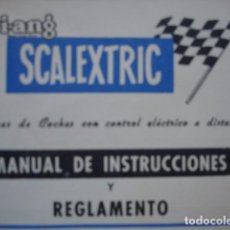 Scalextric: MANUAL INSTRUCIONES Y REGLAMENTO SCALEXTRIC