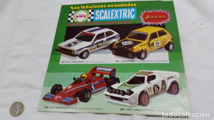 Scalextric: CATALOGO SCALEXTRIC UNA HOJA - Foto 1